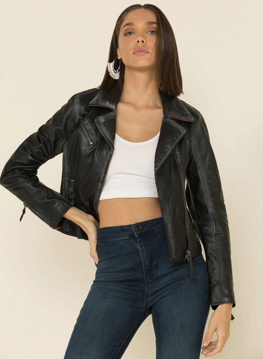 Starlight Rider Black Leather Jacket – Western Star Design (3)