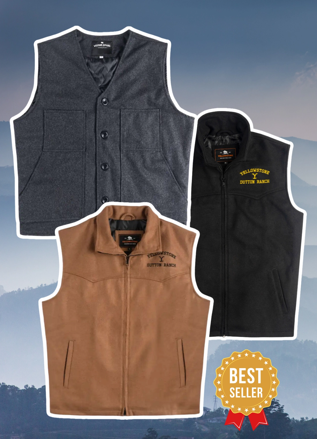Yellowstone John Dutton Vest Bundle