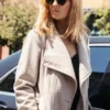 Beth Dutton Wool White Coat Yellowstone 1