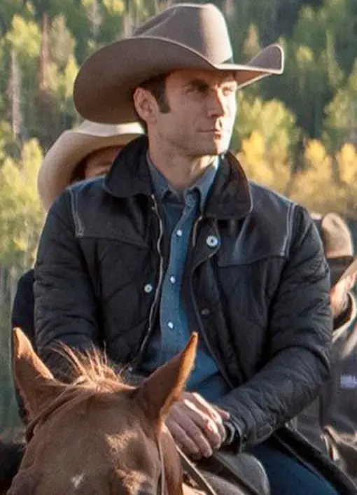 Jamie Dutton Leather Quilted Jacket Yellowstone