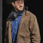 Ryan Brown Leather Jacket | Ian Bohen Yellowstone