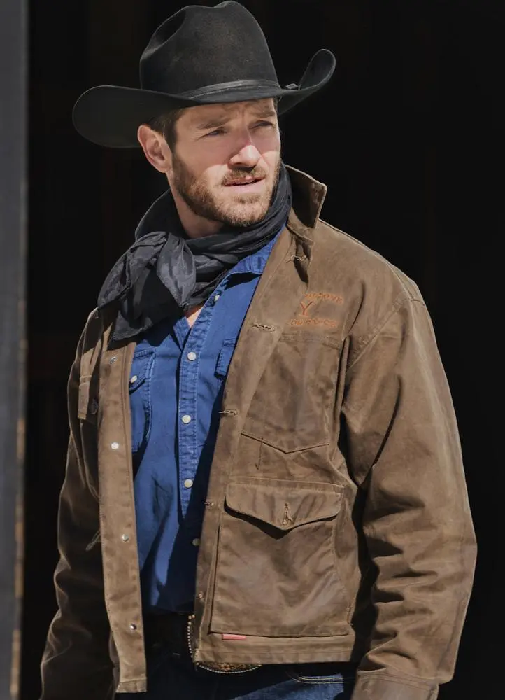 Ryan Brown Leather Jacket | Ian Bohen Yellowstone