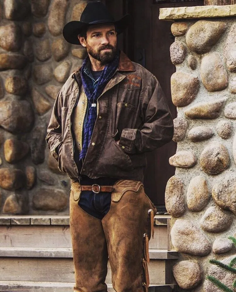 Ryan Leather Distressed Jacket Yellowstone