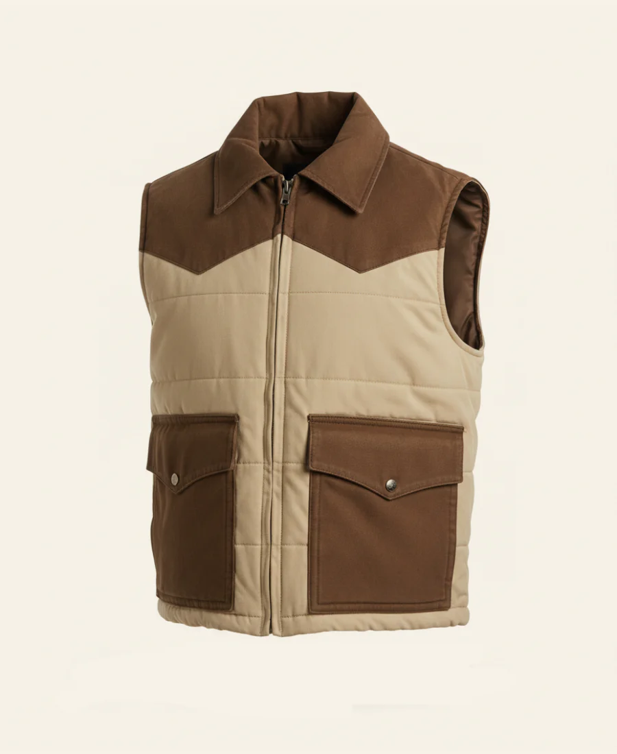 Ryan Leather Vest Ian Bohen Yellowstone TWA (5)