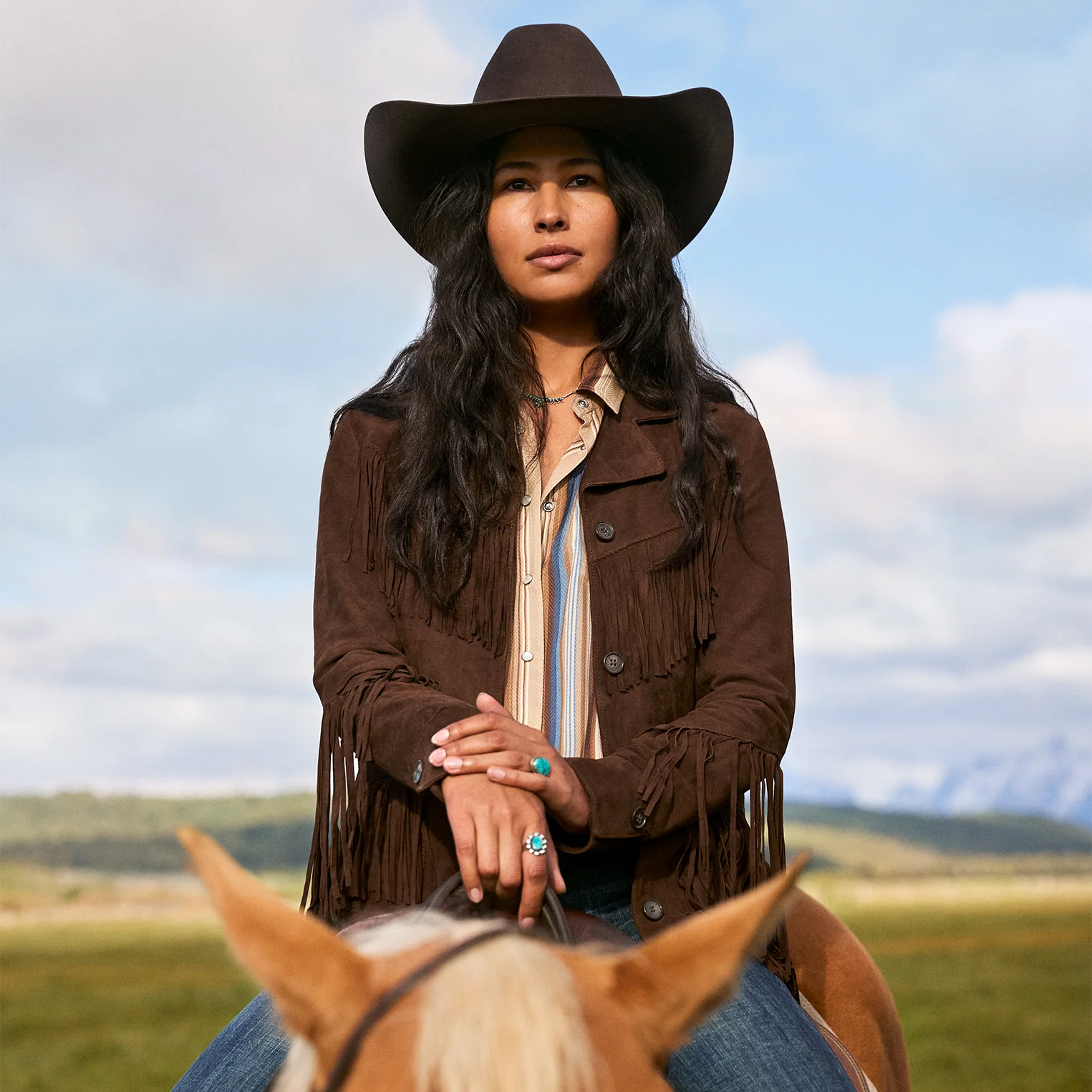 Women Suede Leather Jacket the western apparel