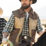 Ryan Leather Vest | Ian Bohen Yellowstone