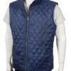 john-dutton-blue-quilted-vest-side-view