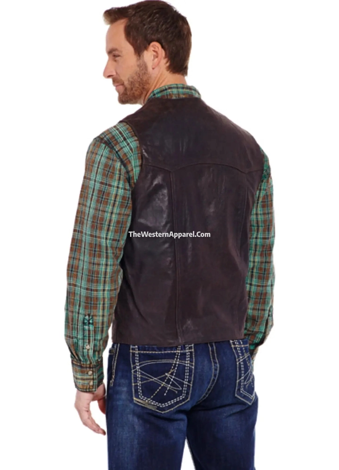 Antique Chocolate Genuine Leather Classic Vest