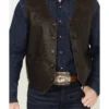 Durango Dark Brown Leather Western Vest