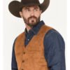 Howard Suede Leather Tan Vest