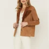 Lena Belle Suede Fringe Western Blazer