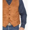 Men Howard Suede Tan Vest