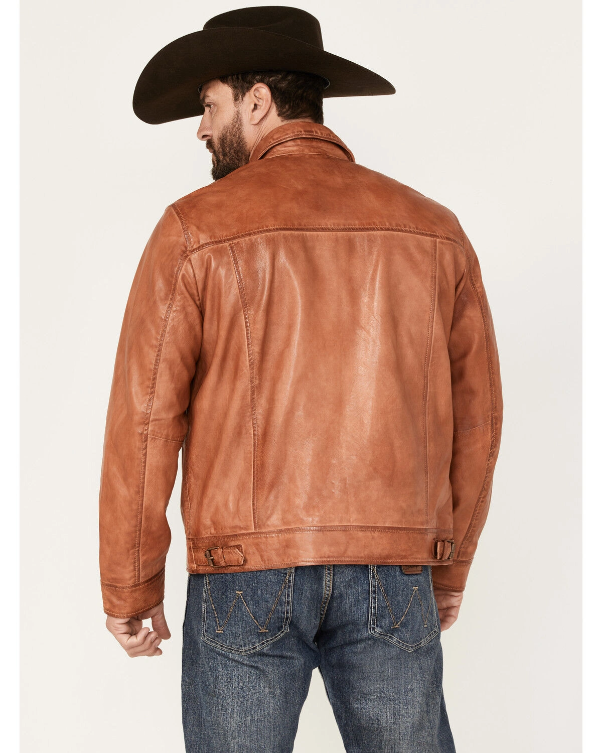 Men Nomad Full Grain Leather Jacket