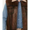 Men Stallion Rogue Brown Vest