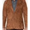 Mens Cognac Rugged Blazer