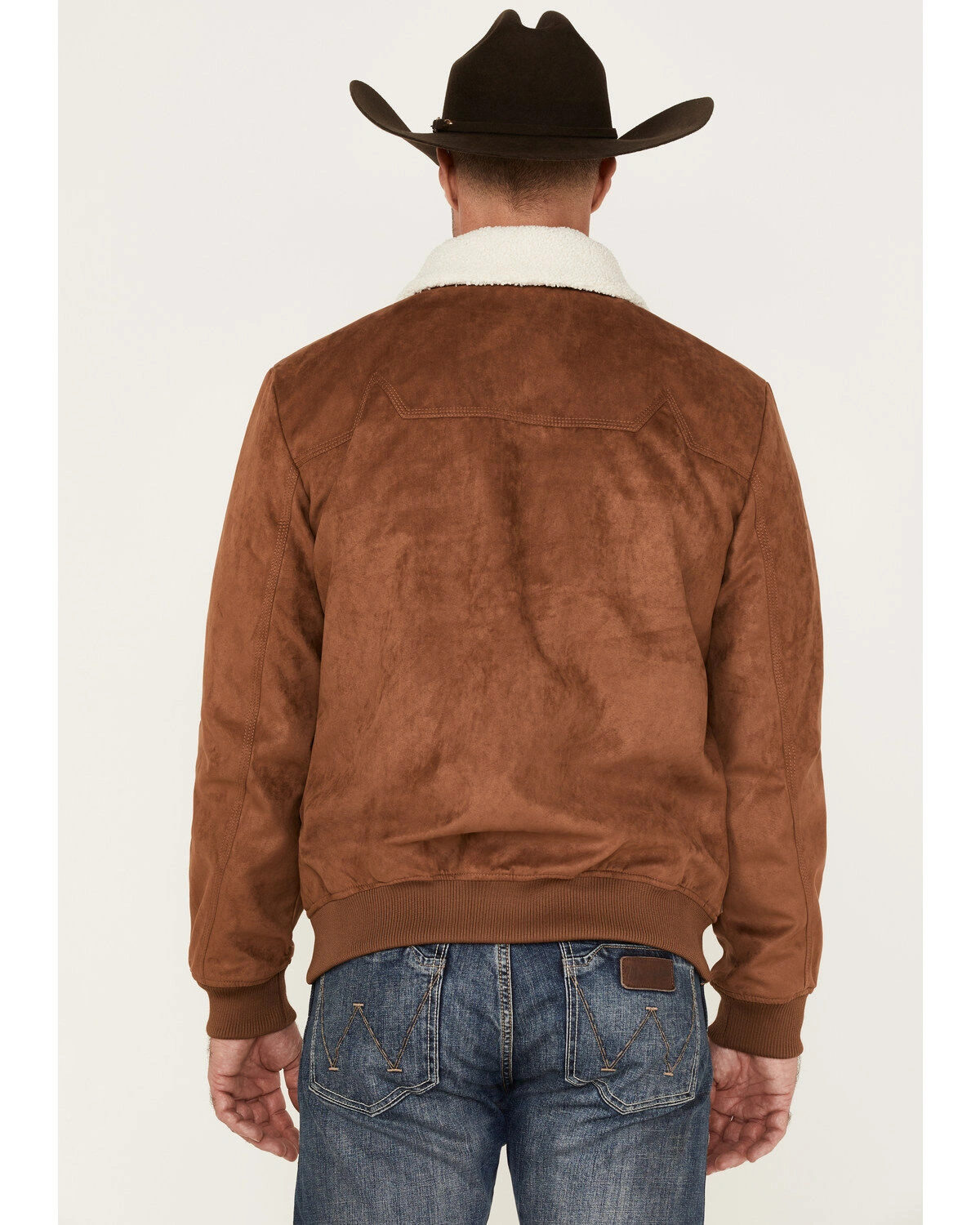 Mens Edward Faux Suede Sherpa Jacket