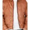 Mens Nomad Tan Full Grain Leather Jacket