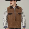 Mens Rugged Heritage Suede Leather Vest