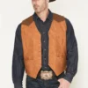 Mens Sagebrush Dual Tone Western Vest