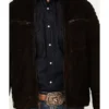 Mens Shadow Brown Quilted Jacket