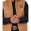 Mens Western Embroidered Softshell Vest