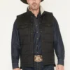 Mens Western Tactical Field Vest with Sherpa Collar