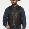 The Dark Horse Western Leather Vest
