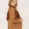 Women Lena Belle Suede Fringe Blazer