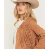 Womens DeLeon Fringe Jacket