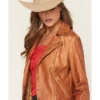 Womens Heritage Leather Biker Jacket