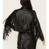 Womens Stella Fringe Leather Jacket